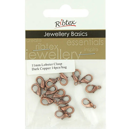 11mm Metal Alloy Lobster Clasp (available in 8 colours)